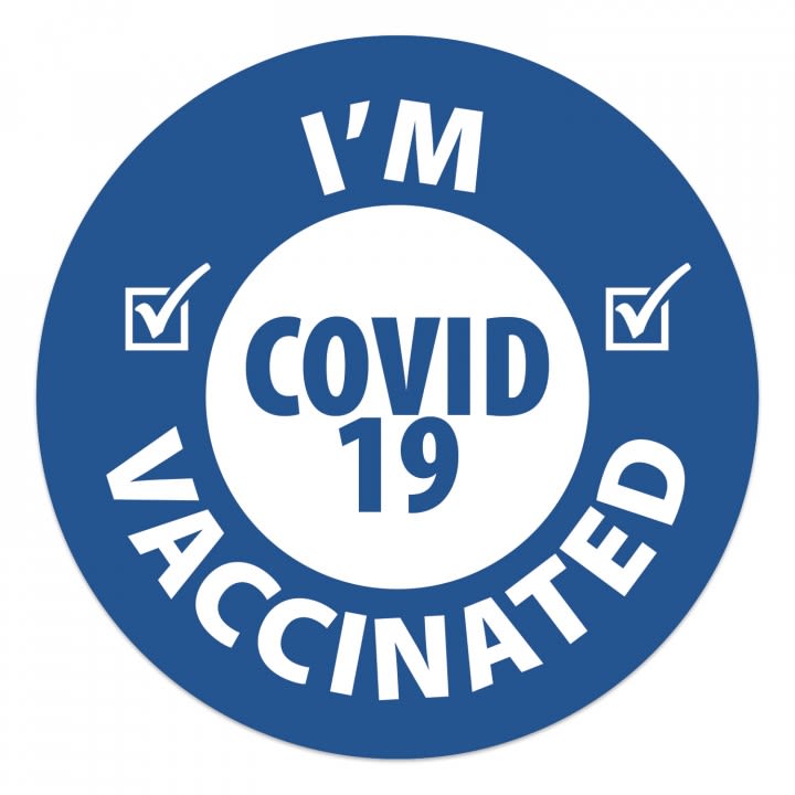 I am Vaccinated Stickers | Bulk Vaccination Stickers